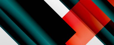 Gölge çizgileri, modern formlar, dikdörtgenler, kareler ve akışkan eğimlere sahip geometrik soyut arkaplanlar. Parlak renkli çizgiler serin arkaplanlar