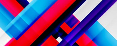 Gölge çizgileri, modern formlar, dikdörtgenler, kareler ve akışkan eğimlere sahip geometrik soyut arkaplanlar. Parlak renkli çizgiler serin arkaplanlar