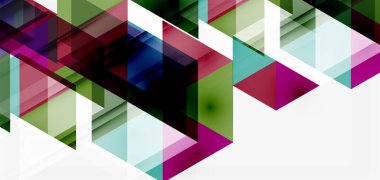 Geometrik soyut arkaplan, mozaik üçgen ve altıgen şekiller. İş veya teknoloji sunumu, İnternet posteri veya web broşürü kapağı, duvar kağıdı için modaya uygun soyut düzen şablonu