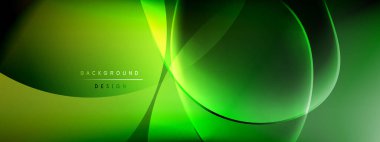 Vektör soyut arkaplan - sıvı kabarcıklar, gölgeler ve ışık efektleri ile sıvı gradyan şekiller. Metin için parlak tasarım şablonu