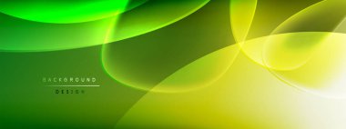 Vektör soyut arkaplan - sıvı kabarcıklar, gölgeler ve ışık efektleri ile sıvı gradyan şekiller. Metin için parlak tasarım şablonu