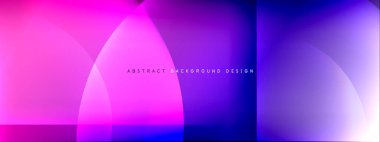 Vektör soyut arkaplan - gölgeler ve ışık efektleri ile sıvı gradyanı üzerinde daire ve çapraz çapraz. Metin için tekno ya da ticari parlak tasarım şablonları