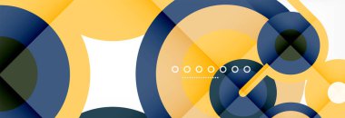 Kapaklar, afişler, el ilanları ve posterler ve diğer şablonlar için çemberler ve çizgiler soyut arkaplan