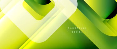 Çizgiler ve modern formlarla vektör geometrik arkaplan. Soyut yuvarlak şekiller, gölge ve ışık efektleri ile akışkan eğimli