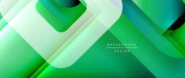 Çizgiler ve modern formlarla vektör geometrik arkaplan. Soyut yuvarlak şekiller, gölge ve ışık efektleri ile akışkan eğimli