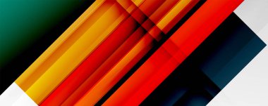 Gölge çizgileri, modern formlar, dikdörtgenler, kareler ve akışkan eğimlere sahip geometrik soyut arkaplanlar. Parlak renkli çizgiler serin arkaplanlar