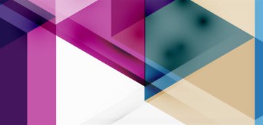 Geometrik soyut arkaplan, mozaik üçgen ve altıgen şekiller. İş veya teknoloji sunumu, İnternet posteri veya web broşürü kapağı, duvar kağıdı için modaya uygun soyut düzen şablonu