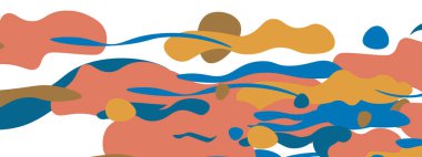 Moda sıvı biçimi, soyut tasarım şekilleri, pankartlar, broşürler, posterler, web iniş sayfaları, kapaklar veya pankartlar için dinamik vektör arkaplanı