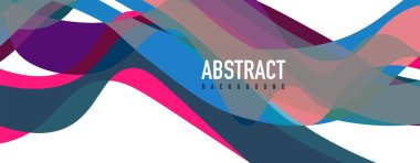 Akışkan dalga renkli soyut arkaplan. Dinamik renkli canlı vektör tasarımı