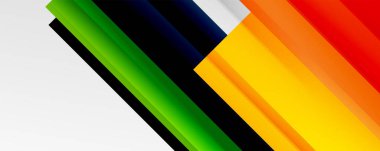 Gölge çizgileri, modern formlar, dikdörtgenler, kareler ve akışkan eğimlere sahip geometrik soyut arkaplanlar. Parlak renkli çizgiler serin arkaplanlar