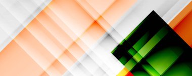 Gölge çizgileri, modern formlar, dikdörtgenler, kareler ve akışkan eğimlere sahip geometrik soyut arkaplanlar. Parlak renkli çizgiler serin arkaplanlar