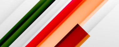 Gölge çizgileri, modern formlar, dikdörtgenler, kareler ve akışkan eğimlere sahip geometrik soyut arkaplanlar. Parlak renkli çizgiler serin arkaplanlar