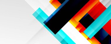 Gölge çizgileri, modern formlar, dikdörtgenler, kareler ve akışkan eğimlere sahip geometrik soyut arkaplanlar. Parlak renkli çizgiler serin arkaplanlar