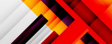 Gölge çizgileri, modern formlar, dikdörtgenler, kareler ve akışkan eğimlere sahip geometrik soyut arkaplanlar. Parlak renkli çizgiler serin arkaplanlar