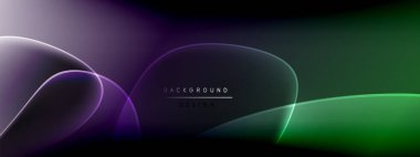 Vektör soyut arkaplan - sıvı kabarcıklar, gölgeler ve ışık efektleri ile sıvı gradyan şekiller. Metin için parlak tasarım şablonu