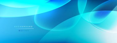 Vektör soyut arkaplan - sıvı kabarcıklar, gölgeler ve ışık efektleri ile sıvı gradyan şekiller. Metin için parlak tasarım şablonu