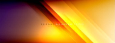 Hareket konsepti, sıvı renk eğimlerinde parlak parlak çizgiler soyut arkaplanlar. Metin için dinamik gölgeler ve ışık şablonları