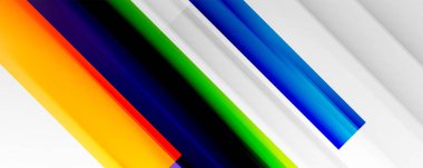 Gölge çizgileri, modern formlar, dikdörtgenler, kareler ve akışkan eğimlere sahip geometrik soyut arkaplanlar. Parlak renkli çizgiler serin arkaplanlar