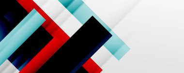 Gölge çizgileri, modern formlar, dikdörtgenler, kareler ve akışkan eğimlere sahip geometrik soyut arkaplanlar. Parlak renkli çizgiler serin arkaplanlar