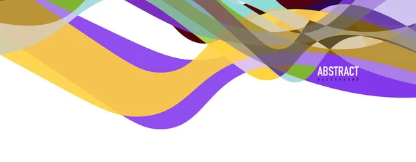 流线型波浪色彩斑斓的抽象背景.动态五彩缤纷的矢量设计 — 图库矢量图片