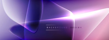 Vektör soyut arkaplan - sıvı kabarcıklar, gölgeler ve ışık efektleri ile sıvı gradyan şekiller. Metin için parlak tasarım şablonu