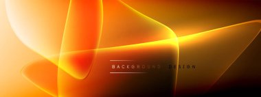 Vektör soyut arkaplan - sıvı kabarcıklar, gölgeler ve ışık efektleri ile sıvı gradyan şekiller. Metin için parlak tasarım şablonu