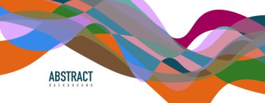 Akışkan dalga renkli soyut arkaplan. Dinamik renkli canlı vektör tasarımı