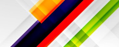 Gölge çizgileri, modern formlar, dikdörtgenler, kareler ve akışkan eğimlere sahip geometrik soyut arkaplanlar. Parlak renkli çizgiler serin arkaplanlar