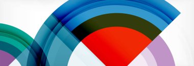 Yuvarlak şekiller, üçgenler ve daireler. Modern soyut arkaplan