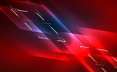 Dinamik neon parlak, soyut bir arkaplan. İş veya teknoloji sunumu, İnternet posteri veya web broşürü kapağı, duvar kağıdı için modaya uygun soyut düzen şablonu