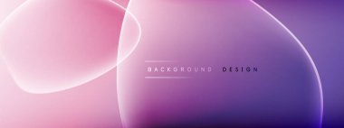 Vektör soyut arkaplan - sıvı kabarcıklar, gölgeler ve ışık efektleri ile sıvı gradyan şekiller. Metin için parlak tasarım şablonu