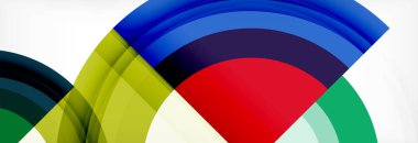 Yuvarlak şekiller, üçgenler ve daireler. Modern soyut arkaplan