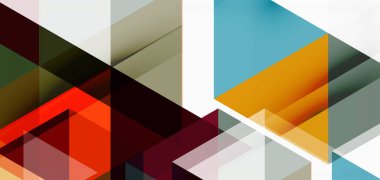 Geometrik soyut arkaplan, mozaik üçgen ve altıgen şekiller. İş veya teknoloji sunumu, İnternet posteri veya web broşürü kapağı, duvar kağıdı için modaya uygun soyut düzen şablonu