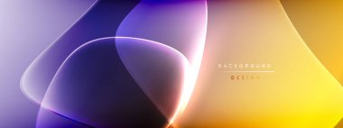 Vektör soyut arkaplan - sıvı kabarcıklar, gölgeler ve ışık efektleri ile sıvı gradyan şekiller. Metin için parlak tasarım şablonu