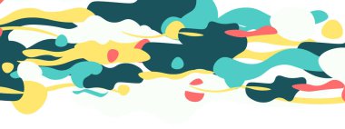 Moda sıvı biçimi, soyut tasarım şekilleri, pankartlar, broşürler, posterler, web iniş sayfaları, kapaklar veya pankartlar için dinamik vektör arkaplanı