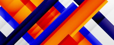 Gölge çizgileri, modern formlar, dikdörtgenler, kareler ve akışkan eğimlere sahip geometrik soyut arkaplanlar. Parlak renkli çizgiler serin arkaplanlar