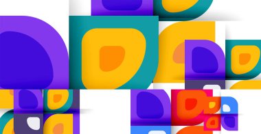 Minimalist tasarımlar, yaratıcı kavramlar, vektör geometrik soyut arkaplan kümesi