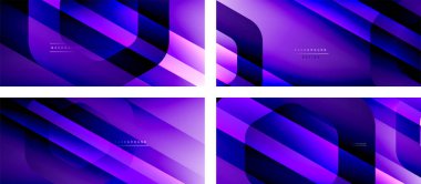 Altıgen geometrik şekiller ve 3D gölgesi ve düz çizgileri olan akışkan gradyanlar, asgari soyut arkaplan