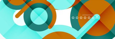 Kapaklar, afişler, el ilanları ve posterler ve diğer şablonlar için çemberler ve çizgiler soyut arkaplan