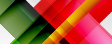 Gölge çizgileri, modern formlar, dikdörtgenler, kareler ve akışkan eğimlere sahip geometrik soyut arkaplanlar. Parlak renkli çizgiler serin arkaplanlar