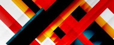 Gölge çizgileri, modern formlar, dikdörtgenler, kareler ve akışkan eğimlere sahip geometrik soyut arkaplanlar. Parlak renkli çizgiler serin arkaplanlar