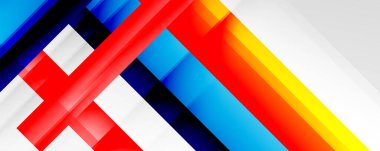 Gölge çizgileri, modern formlar, dikdörtgenler, kareler ve akışkan eğimlere sahip geometrik soyut arkaplanlar. Parlak renkli çizgiler serin arkaplanlar