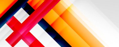 Gölge çizgileri, modern formlar, dikdörtgenler, kareler ve akışkan eğimlere sahip geometrik soyut arkaplanlar. Parlak renkli çizgiler serin arkaplanlar