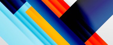 Gölge çizgileri, modern formlar, dikdörtgenler, kareler ve akışkan eğimlere sahip geometrik soyut arkaplanlar. Parlak renkli çizgiler serin arkaplanlar