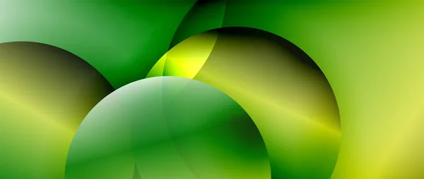 Cercle moderne fond abstrait géométrique avec gradients liquides — Image vectorielle