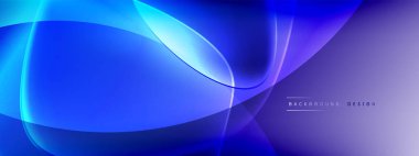 Vektör soyut arkaplan - sıvı kabarcıklar, gölgeler ve ışık efektleri ile sıvı gradyan şekiller. Metin için parlak tasarım şablonu