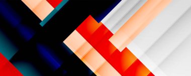 Gölge çizgileri, modern formlar, dikdörtgenler, kareler ve akışkan eğimlere sahip geometrik soyut arkaplanlar. Parlak renkli çizgiler serin arkaplanlar