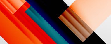 Gölge çizgileri, modern formlar, dikdörtgenler, kareler ve akışkan eğimlere sahip geometrik soyut arkaplanlar. Parlak renkli çizgiler serin arkaplanlar