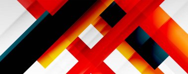 Gölge çizgileri, modern formlar, dikdörtgenler, kareler ve akışkan eğimlere sahip geometrik soyut arkaplanlar. Parlak renkli çizgiler serin arkaplanlar