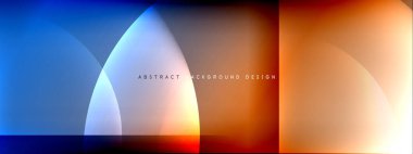 Vektör soyut arkaplan - gölgeler ve ışık efektleri ile sıvı gradyanı üzerinde daire ve çapraz çapraz. Metin için tekno ya da ticari parlak tasarım şablonları